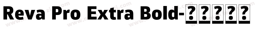 Reva Pro Extra Bold字体转换